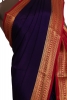 Classic Contrast Pure Mysore Crepe Silk Saree